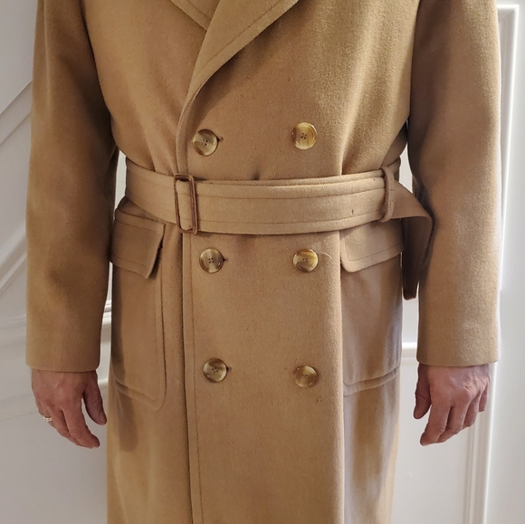 Mens Burberrys Cashmere Full Legnth Double Breaste - Picture 9 of 10